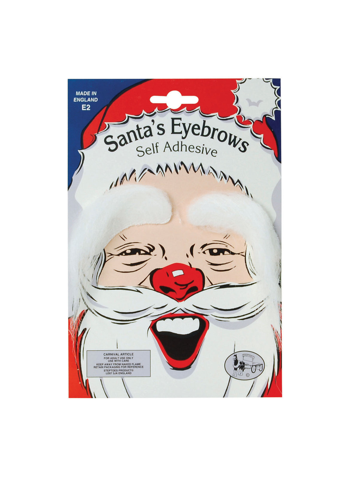 Rubies Eyebrows. White (Santa) Beards and Moustaches