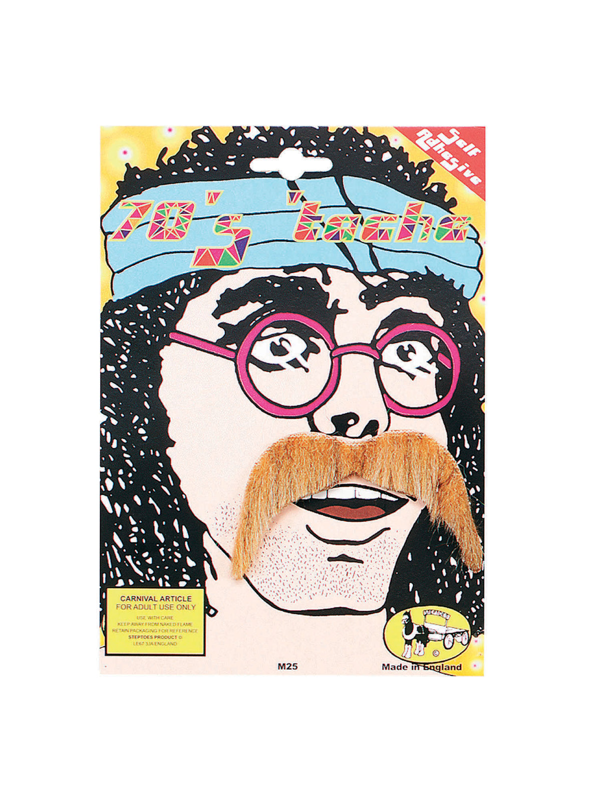 Rubies 70's Tash Blonde Beards and Moustaches