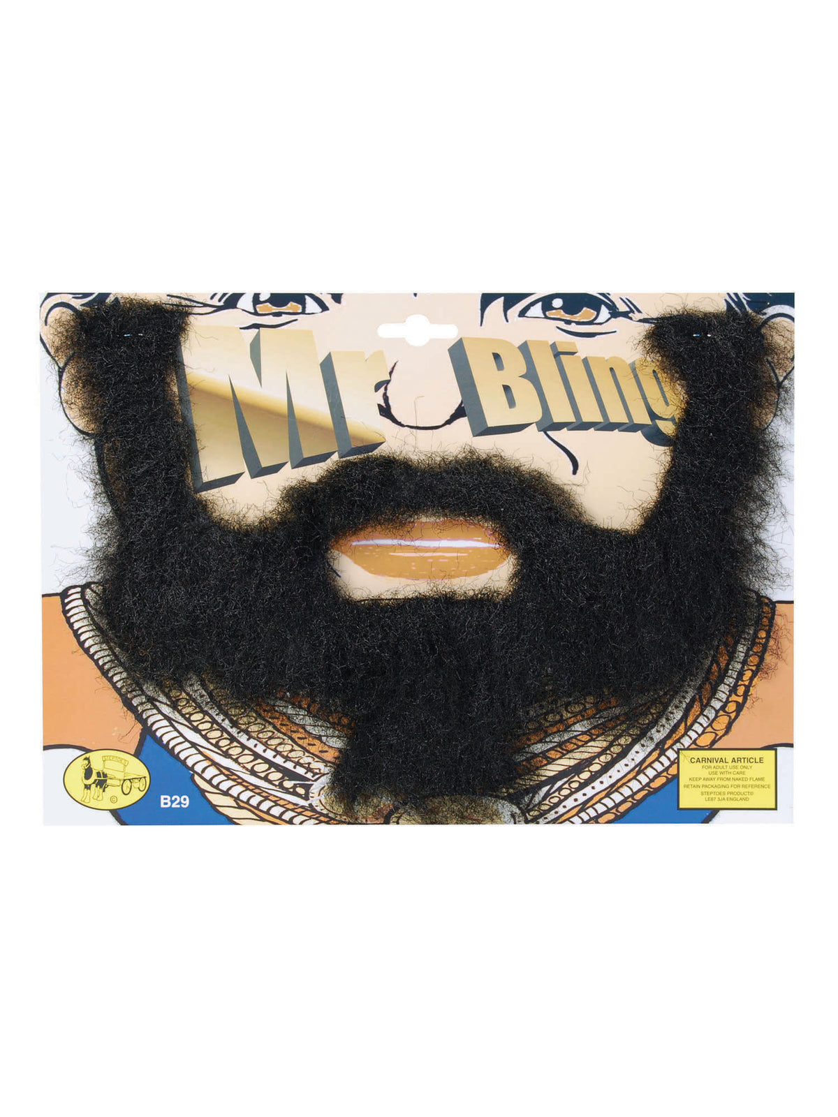 Rubies Mr Bling Beard + Tash Set Beards and Moustaches