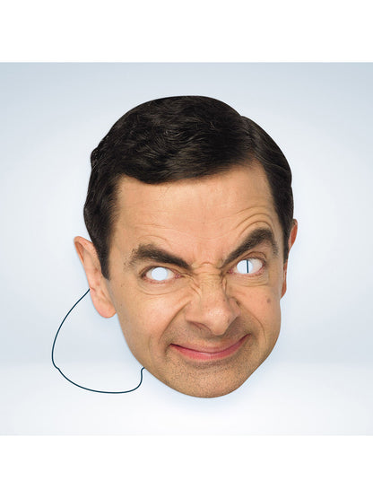 Mr. Bean Gesichtmaske aus Karton von Rubies – Seitenansicht