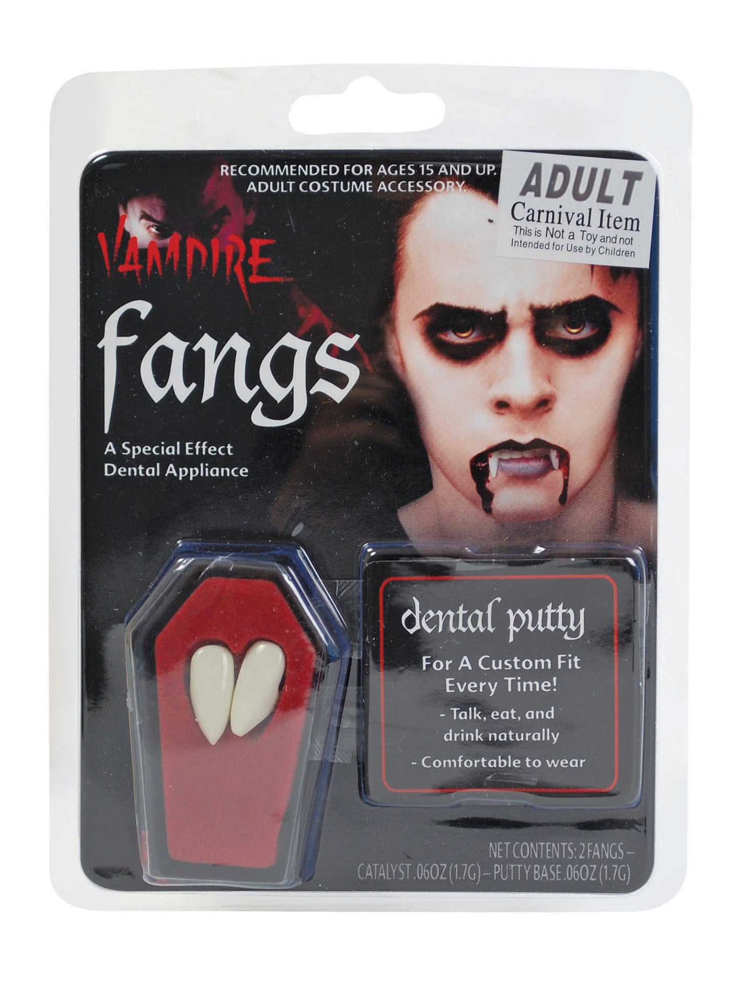 Rubies Rubies Dracula Fang Caps Costume and Disguise Sets