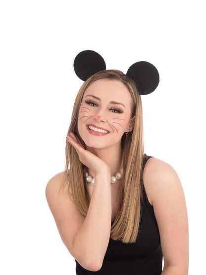Rubies Ears Mouse Black Felt /H'Band Disguise Kits