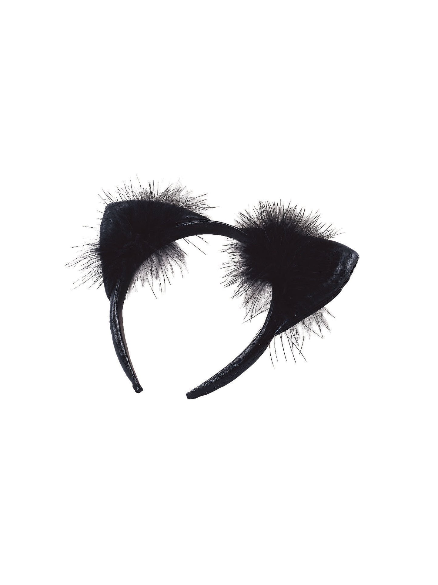 Rubies Rubies Cat Ears - Black Vinyl Headpieces and Headbands