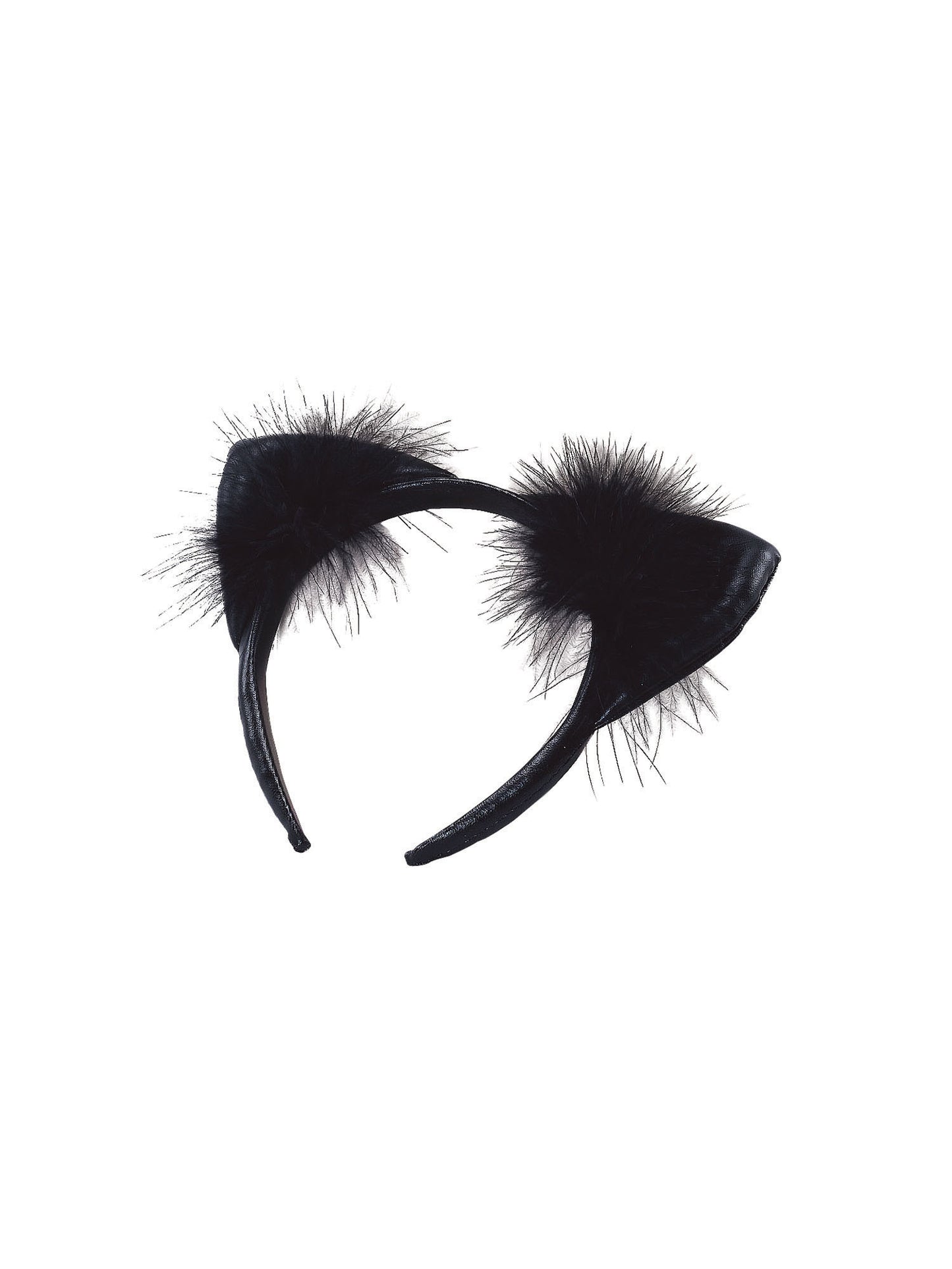 Rubies Rubies Cat Ears - Black Vinyl Headpieces and Headbands