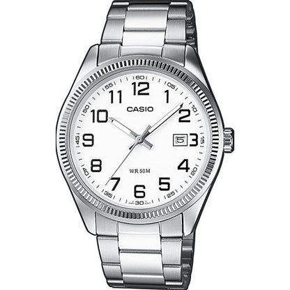 CASIO COLLECTION Mod. DATE - WHITE, ARAB NUMBERS