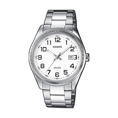 CASIO COLLECTION Mod. DATE - WHITE, ARAB NUMBERS