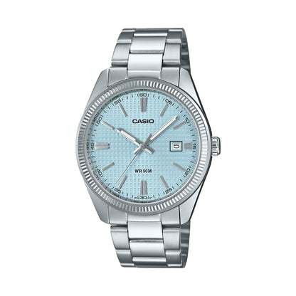 CASIO COLLECTION Mod. DATE - GOLF BALL DIAL - LIGHT BLUE