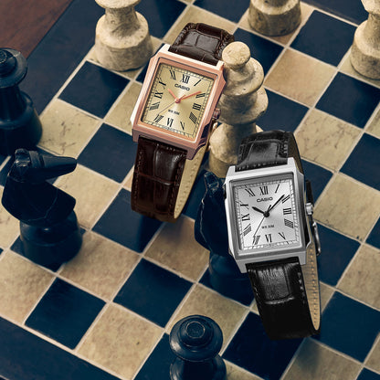 CASIO COLLECTION Mod. TANK - LEATHER, WHITE
