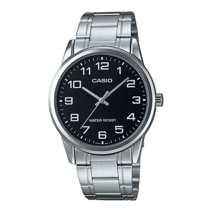 CASIO COLLECTION & VINTAGE CASIO COLLECTION Only Time Armbanduhr Schwarz MTP-V001D-1BUDF – Produktansicht