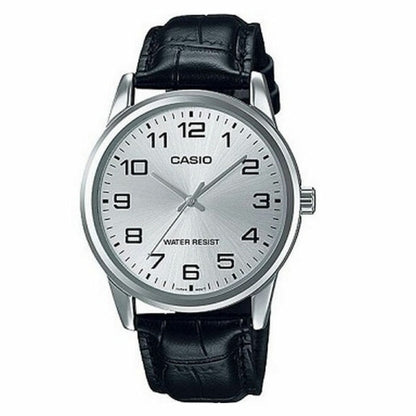 CASIO COLLECTION Mod. ONLY TIME, LEATHER - SILVER