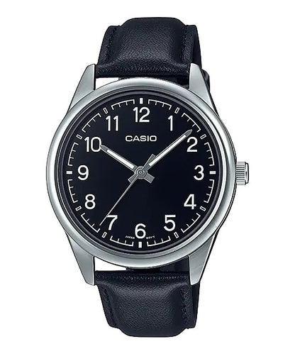 CASIO COLLECTION Mod. CASUAL, LEATHER - BLACK