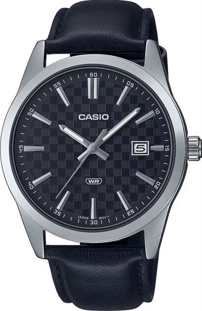 CASIO COLLECTION Mod. DATE - CARBON LOOK - SILVER & BLACK