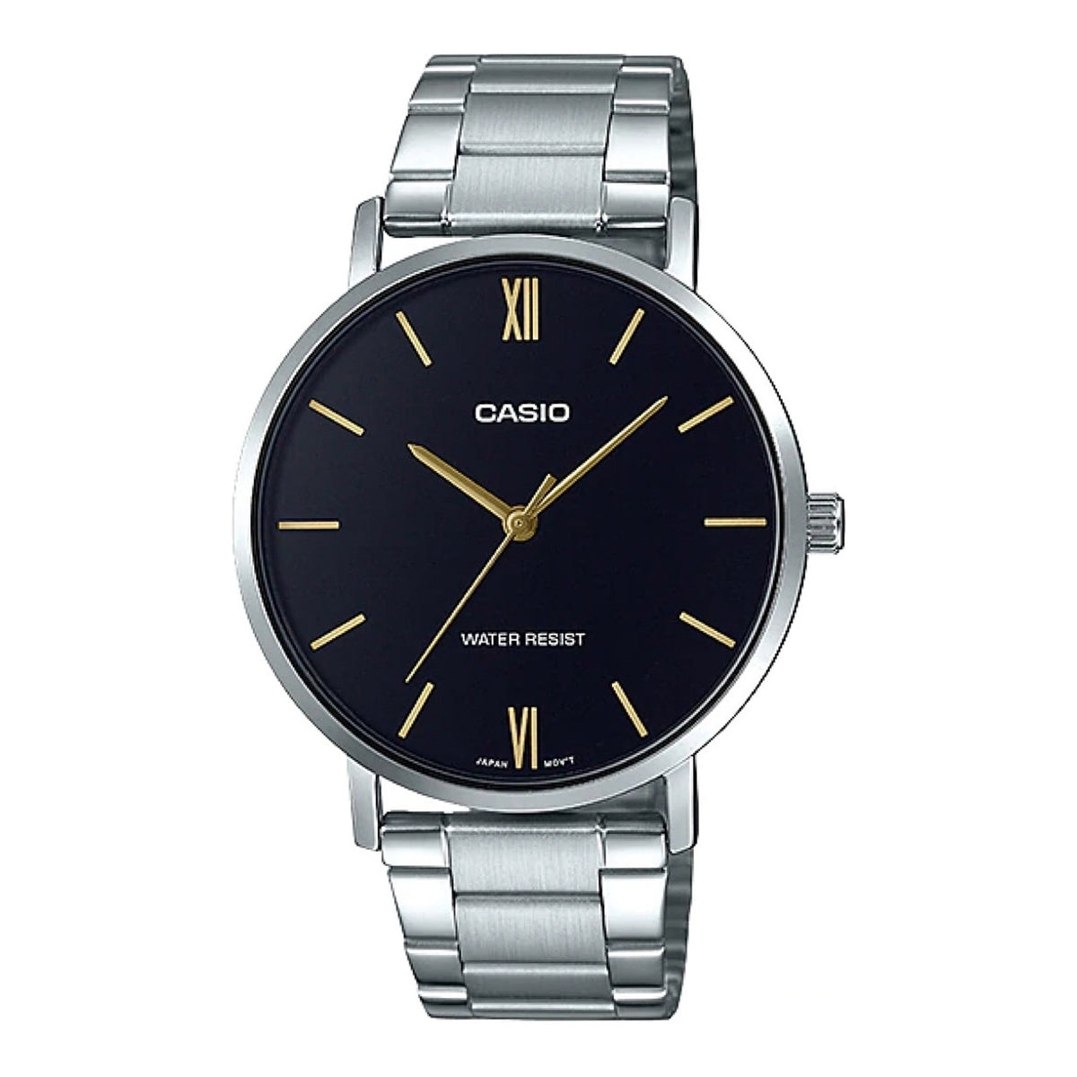 CASIO COLLECTION & VINTAGE CASIO COLLECTION Minimal Black Armbanduhr MTP-VT01D-1BUDF – Produktansicht