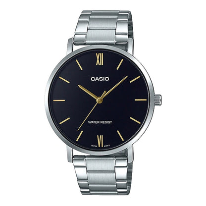 CASIO COLLECTION & VINTAGE CASIO COLLECTION Minimal Black Armbanduhr MTP-VT01D-1BUDF – Produktansicht