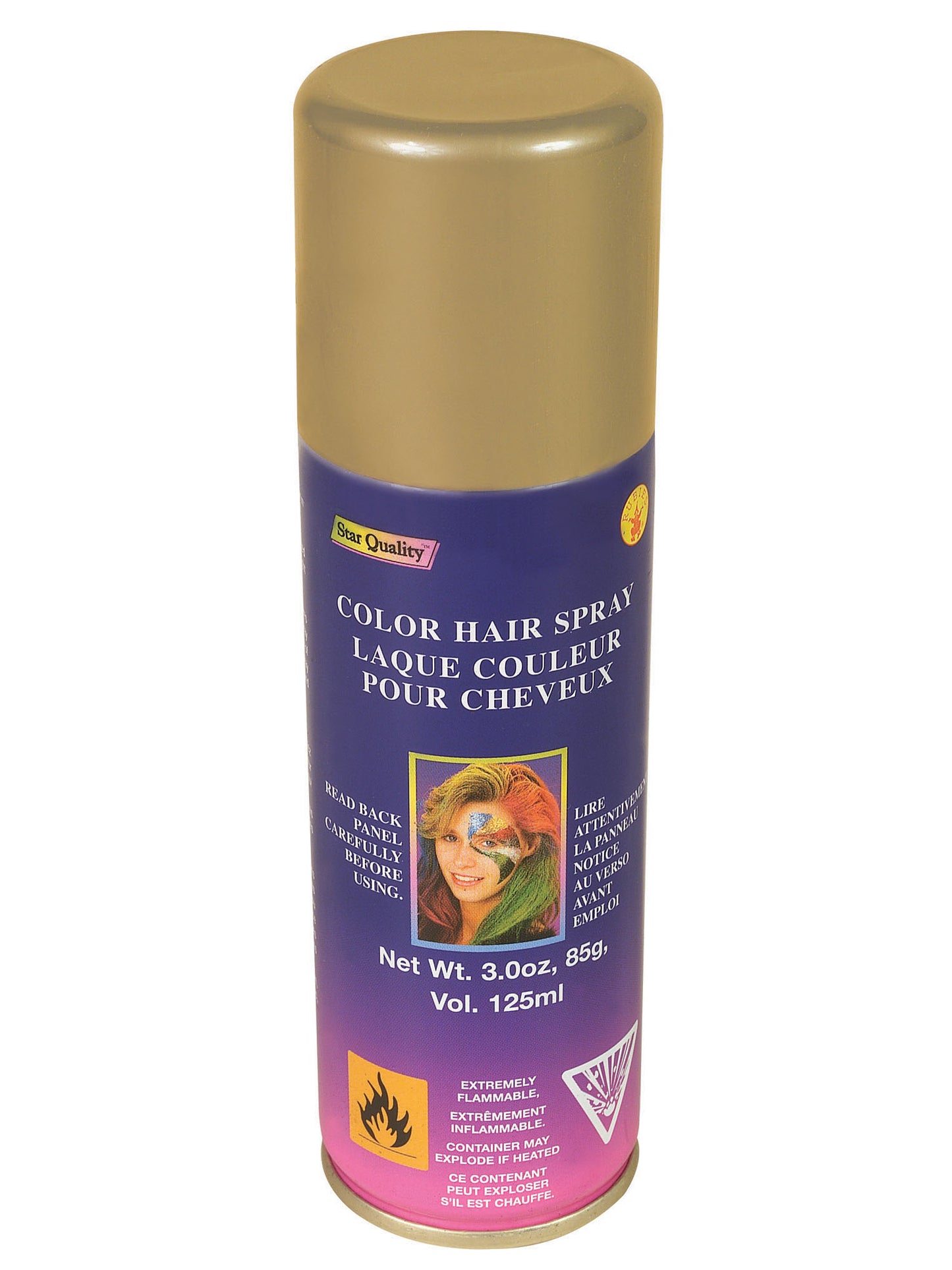 Rubies Rubies Gold Fluorescent Hairspray Schminke