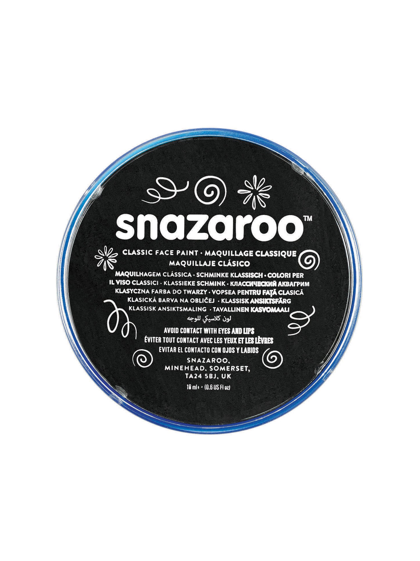 Rubies Rubies Snazaroo Black 5 Pack Schminke