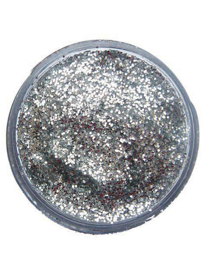 Rubies Glitter Gel 12ml, Silver Make-Up