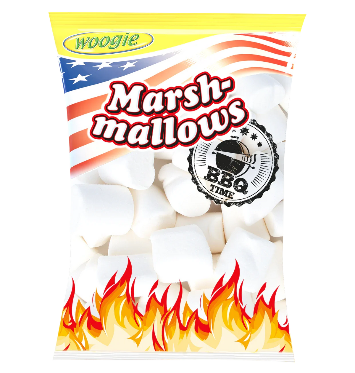 Woogie Marshmallows Barbecue 300 g – Schaumzucker zum Rösten und Naschen