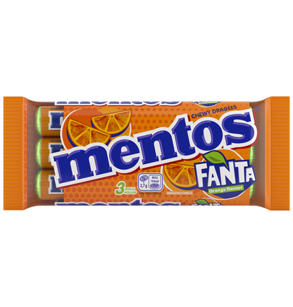 mentos Fanta 3x38g Dragées mit Fantageschmack – Produktansicht