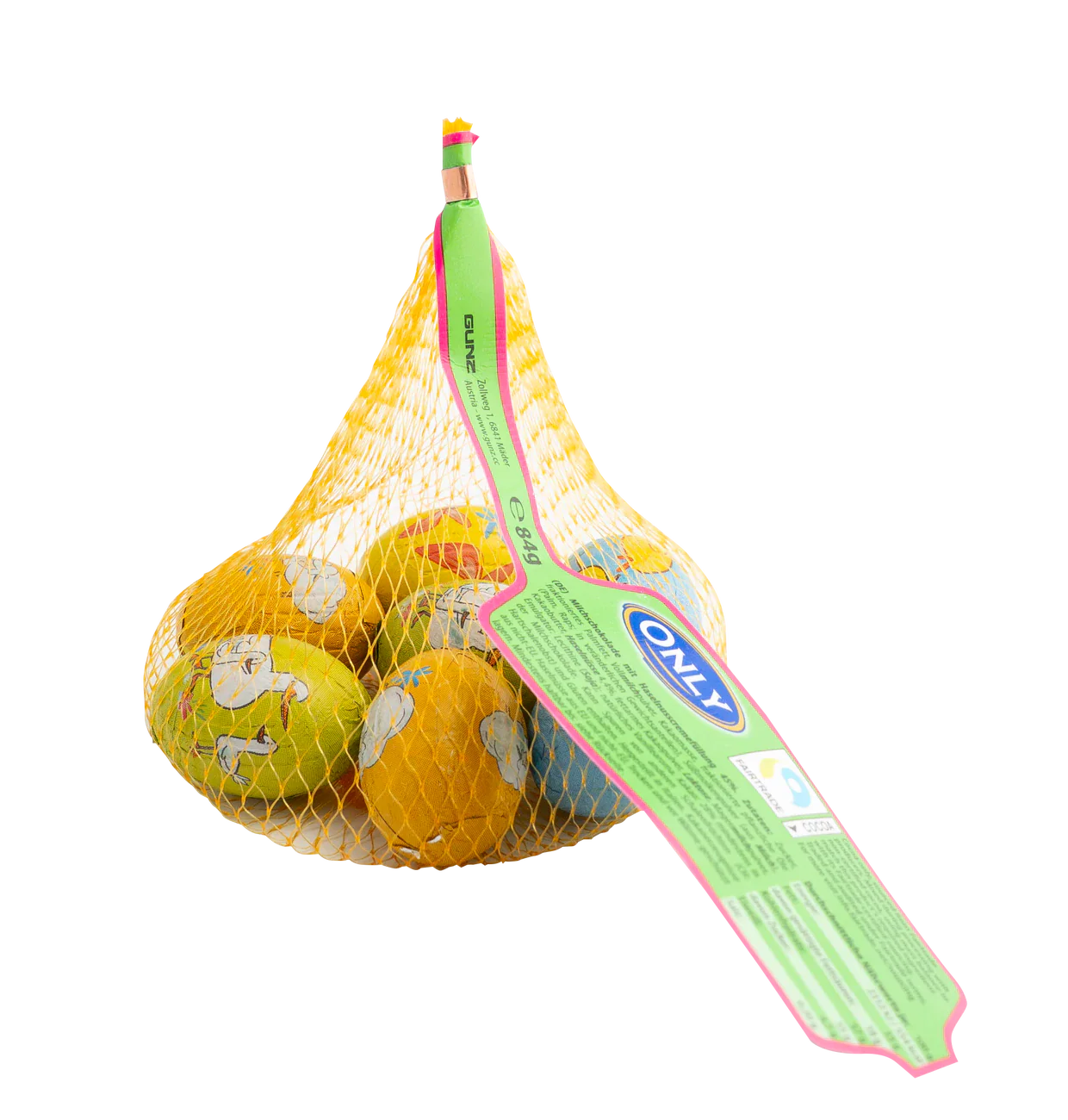 Only Milchschokoladeeier mit Haselnusscremefüllung gross 84g – Produktansicht