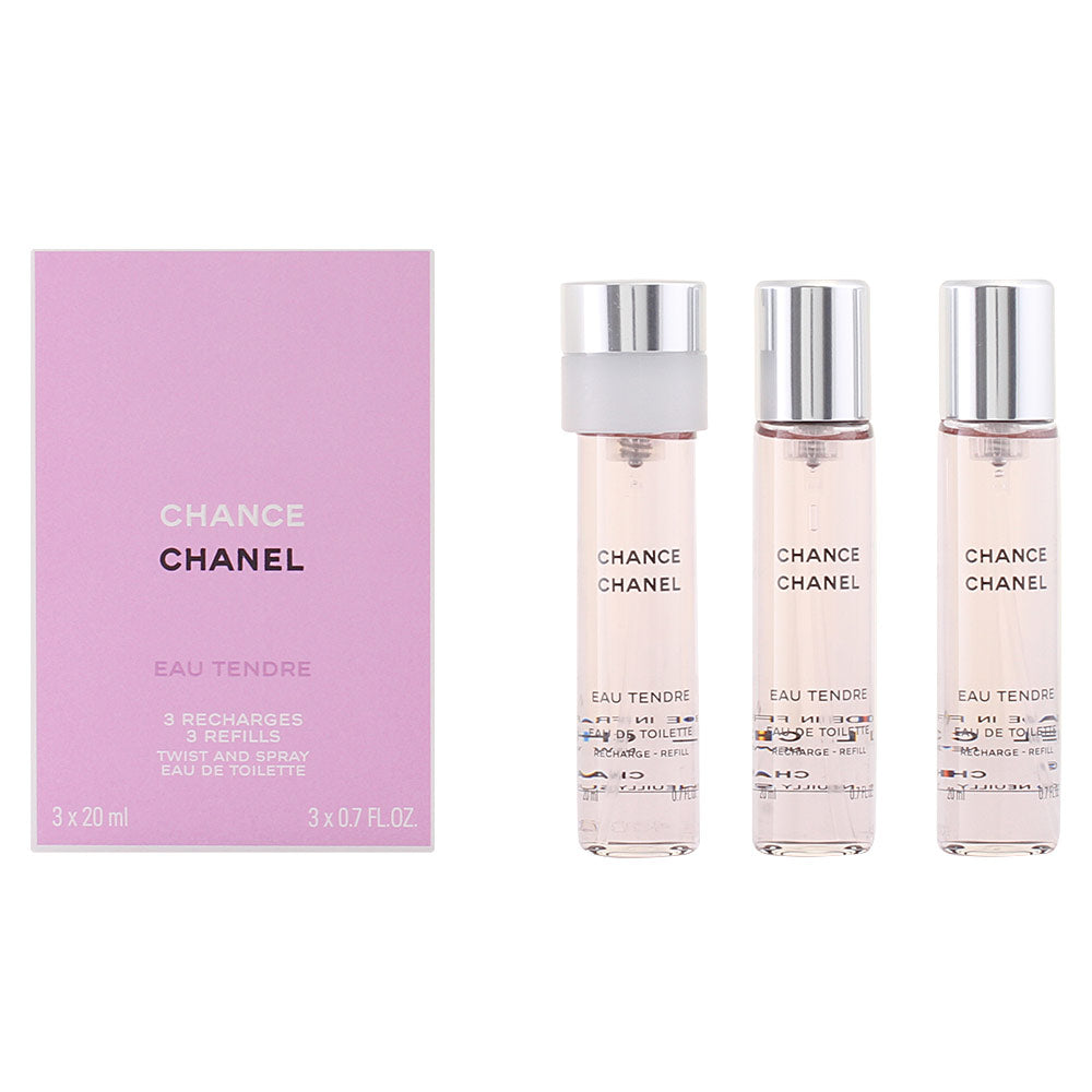 CHANCE EAU TENDRE eau de toilette twist & spray 3 refills 3 x 20 ml