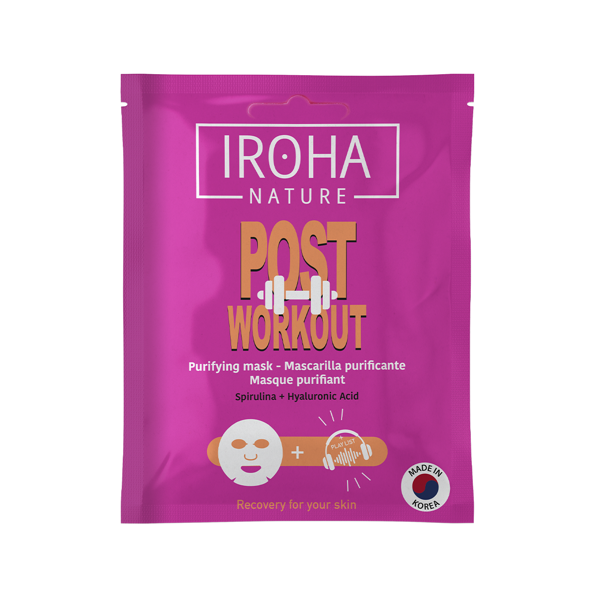 IROHA NATURE Iroha Nature Post Workout Mascarilla Facial 1 U Kosmetik