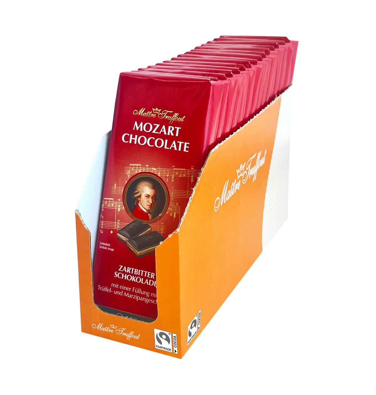 Maître Truffout Mozart Zartbitterschokolade 143 g - Mozart Tafel von Maître Truffout