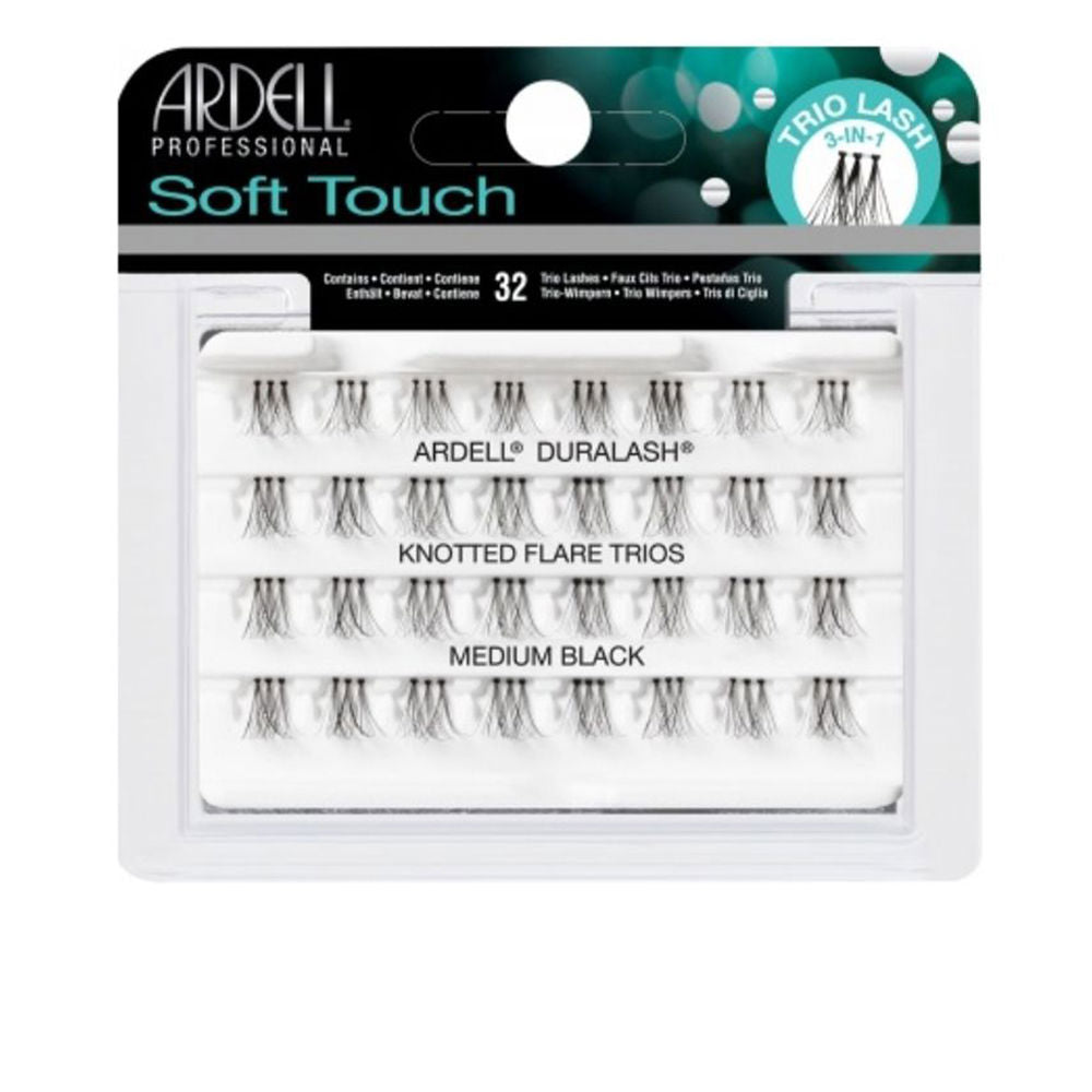 ARDELL LASH TRIOS knot-free soft touch #medium black 32 u