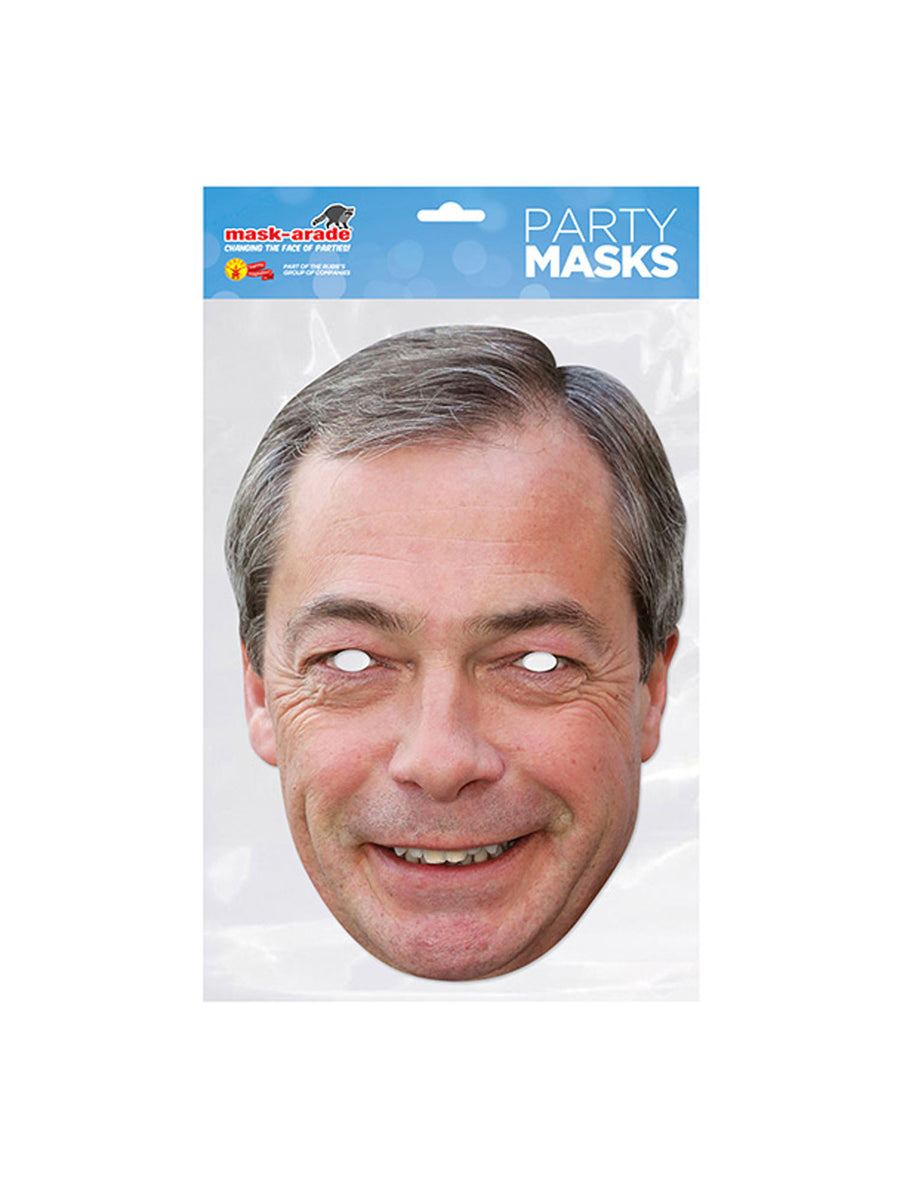 Rubies Nigel Farage Celebrity Face Kartonmaske