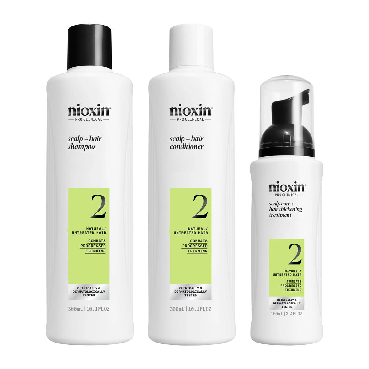 NIOXIN NIOXIN Sistema 2 Kit für natürliches Haar mit fortgeschrittenem Schwund 3-teilig Kosmetik
