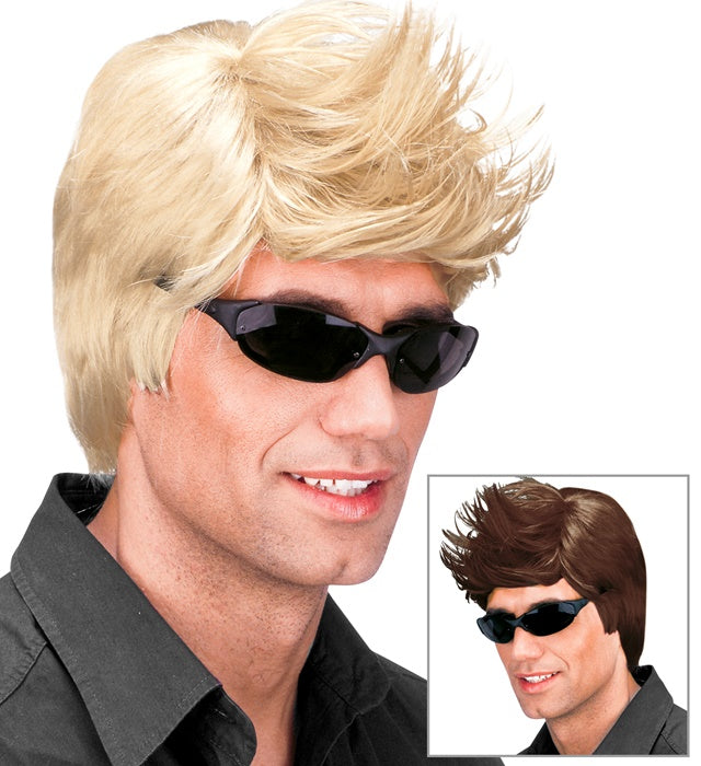 David Perücke in Blond und Braun – Fasnacht Kostümzubehör