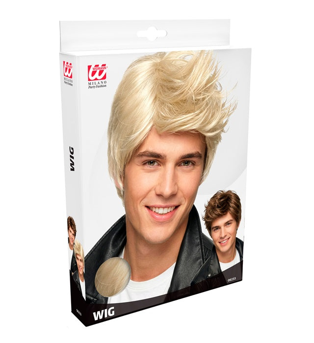 David Perücke in Blond und Braun – Fasnacht Kostümzubehör