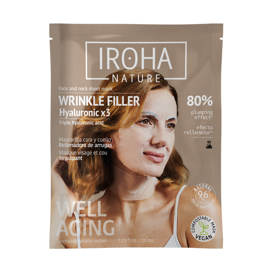 IROHA NATURE IROHA NATURE Wrinkle Filler Anti-Age Gesichts- und Halsmaske 30 ml Kosmetik