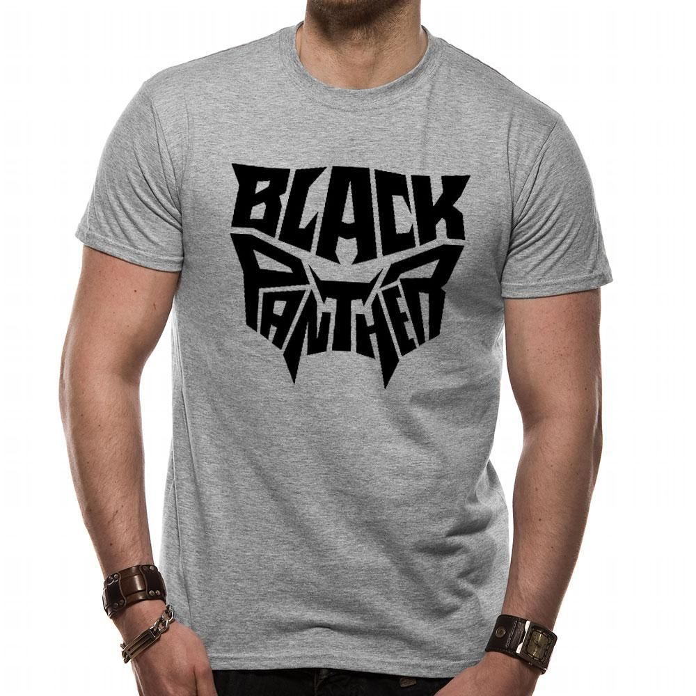 Rubies Black Panther Text Logo T-Shirt T-Shirts für Unisex