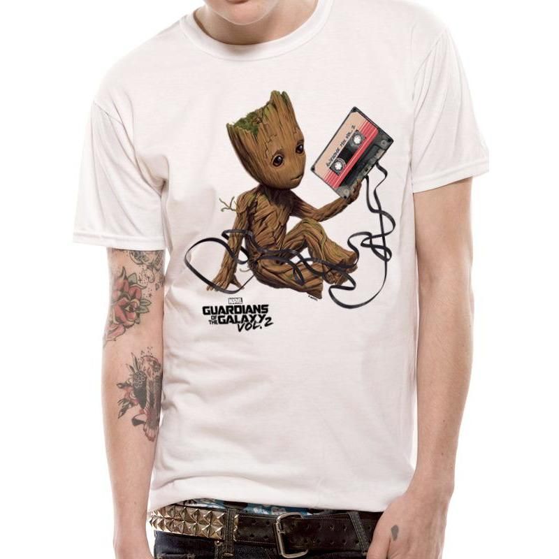 Marvel Groot And Tape T-Shirt von Rubies für Erwachsene