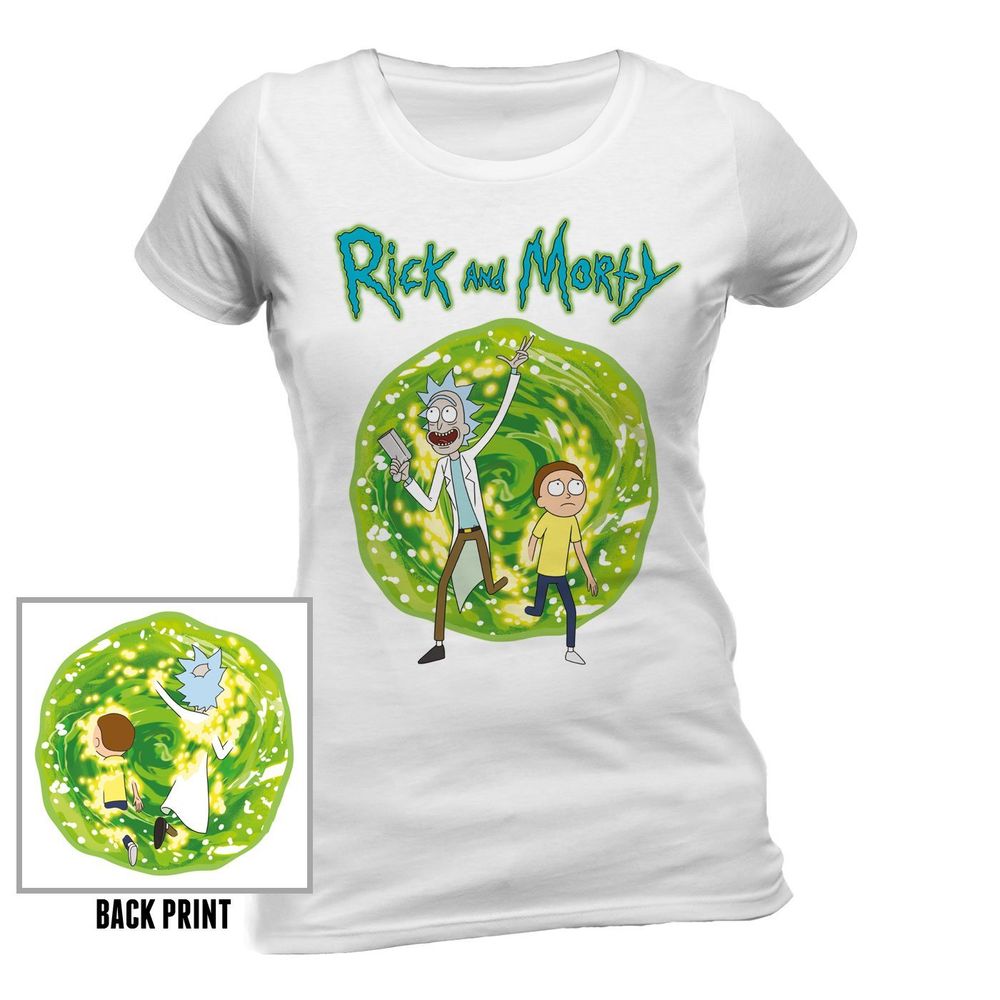 Rubies Rick And Morty Portal Fittedt-Shirt T-Shirts für Unisex