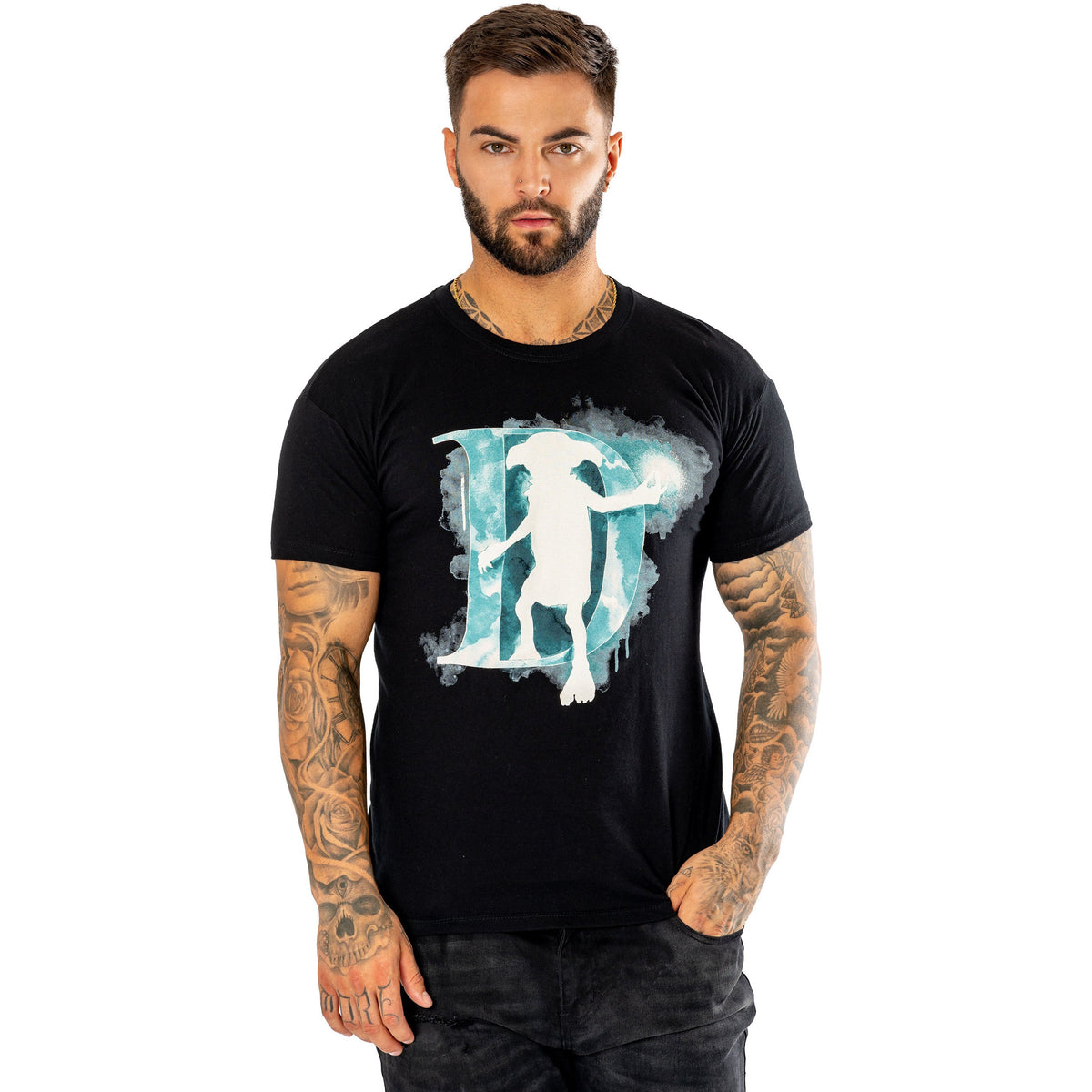 Rubies Harry Potter Dobby Watercolour T-Shirt schwarz