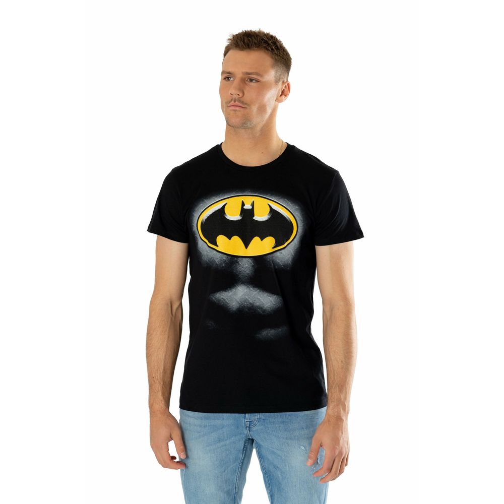 Rubies Batman T-Shirt schwarz im Ripped-Bevel-Design für Erwachsene