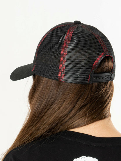 Schwarze Superman Trucker Cap von Rubies – Detailansicht