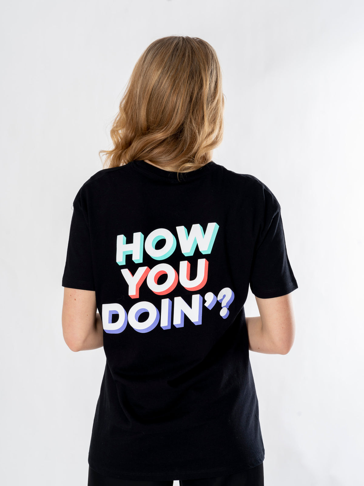 Rubies Friends Mens Black How You Doin? T-Shirt T-Shirts für Unisex