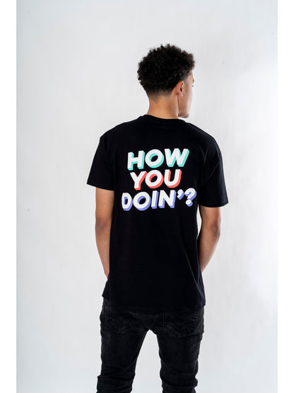 Rubies Friends Mens Black How You Doin? T-Shirt T-Shirts für Unisex