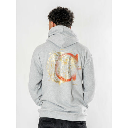 Rubies Harry Potter Unisex Grey Marl Gryffindor Zodiac Hoodie Hoodies