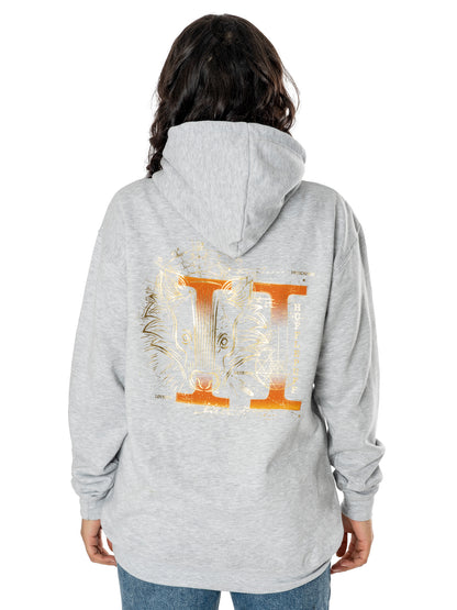 Rubies Harry Potter Unisex Grey Marl Hufflepuff Zodiac Hoodie Hoodies