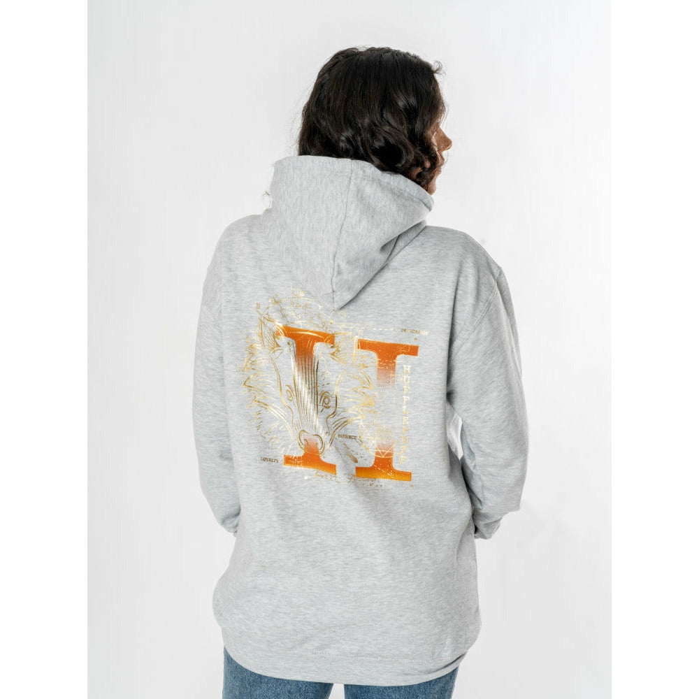 Rubies Harry Potter Unisex Grey Marl Hufflepuff Zodiac Hoodie Hoodies