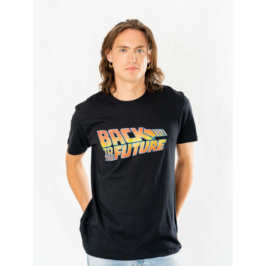 Rubies Back to the Future Logo-T-Shirt für Unisex – Detailansicht