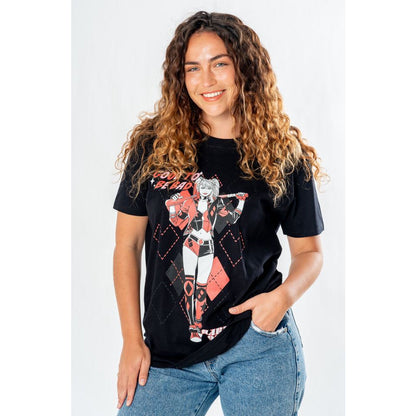 Rubies Harley Quinn Adult Black Got To Be Bad T-Shirt T-Shirts für Unisex