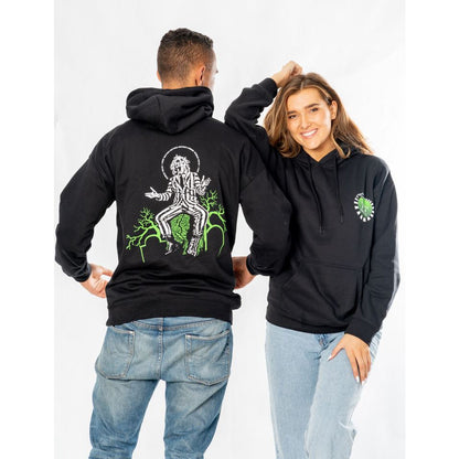 Rubies Beetlejuice Adult Unisex Black Front and Back World Tour Hoodie Hoodies & Sweatshirts
