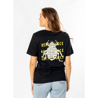 Rubies Beetlejuice Adult Unisex Black Front and Back Strange T-Shirt T-Shirts