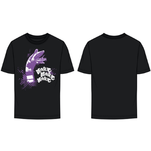 Rubies Beetlejuice Adults Unisex Black Sandworm T-Shirt T-Shirts