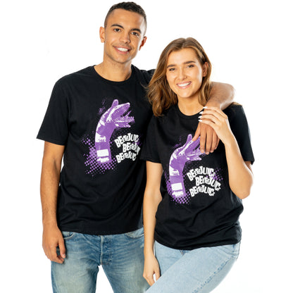 Rubies Beetlejuice Adults Unisex Black Sandworm T-Shirt T-Shirts